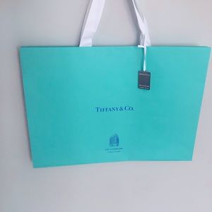 Tiffany & Co Fifth Ave Landmark Flagship VIP Shopping Gift Bag with Silver Charm